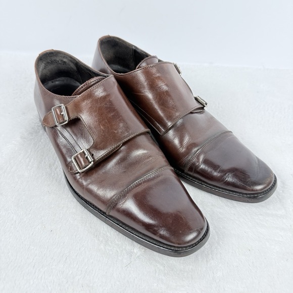 To Boot New York Other - To Boot New York Adam Derrick Brown Leather Double Monk Strap Shoes Men's 9.5